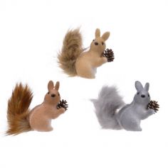 écureuil à poser de 10 cm | jourdefete.com