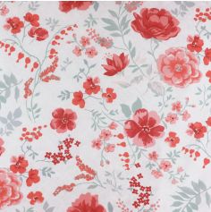 Chemin de table en tissu - Graceful Flowers - 70 cm x 5 m - Collection Parenthèse Élégante