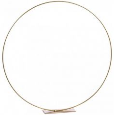 Grand anneau sur socle métal doré de 50 cm | jourdefete.com