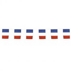 guirlande de drapeaux tricolores France de 10 mètres | jourdefete.com