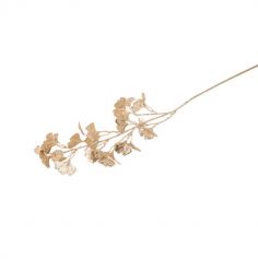 branche de feuilles de ginkgo 80 cm avec des paillettes de couleur champagne | jourdefete.com