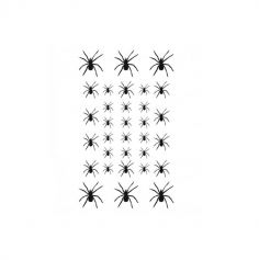 tatouage de 32 araignées