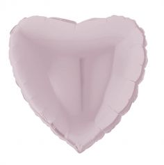 Ballon Hélium Cœur 56 cm - Rose Pastel