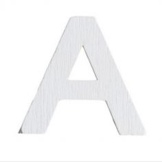 Lettre A en Bois Blanc - 5 cm
