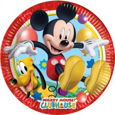 Lot de 8 assiettes en carton Mickey Mouse ® - 23cm