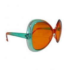 lunettes hippies 70's vertes