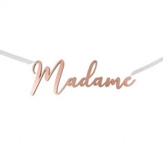Décoration de chaise à suspendre « Madame » - Rose Gold métallisé