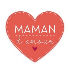 Magnet Cœur " Maman d'amour "