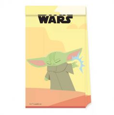 4 sacs cadeaux en papier Star Wars Mandalorian™