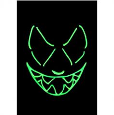 Masque néon "Vénom" - Green