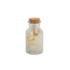 mini bouteille avec bouchon en liege et fleurs sechees | jourdefete.com