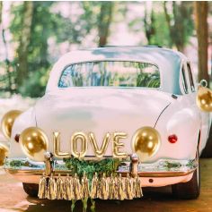 Kit décorations de voiture pour Mariage - Vive les mariés