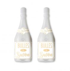 Pack de 2 bouteilles à bulles à savon pour mariage | jourdefete.com