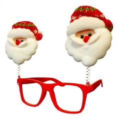 lunettes de pères noël sur ressorts | jourdefete.com