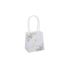 6 sacs cadeaux blancs et verts collection oh baby | jourdefete.com