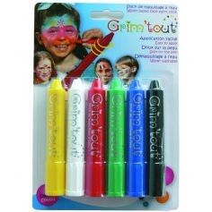 6 Crayons Maquillage Grim'Tout Enfant