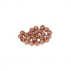 24 Petites Perles en Bois - Paillettes Rose Gold | JOURDEFETE.COM