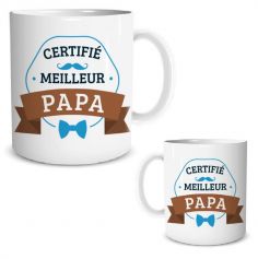 Mug certifié meilleur papa | jourdefete.com