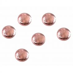 300 Perles de pluie métal Rose Gold 