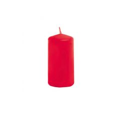 Petite bougie cylindrique de 6 cm couleur rouge | jourdefete.com