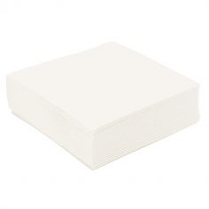 100 Serviettes Ouate de Cellulose - Blanc