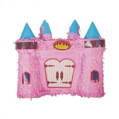 Pinata château de princesse rose