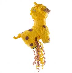 Pinata à tirer en forme de girafe vue de profil