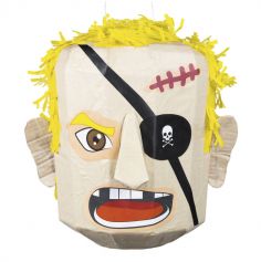 Pinata en forme de tête de pirate blond