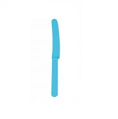 10 Couteaux en Plastique - Turquoise