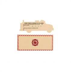 8 invitations avec enveloppes - Collection Pompier