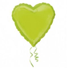 Ballon Hélium Cœur Vert Kiwi