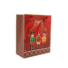 Sac Cadeaux de Noël Traditionnel - 23 x 19 cm - Modèle au choix