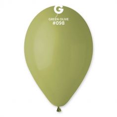 10 ballons standard 30 cm vert olive | jourdefete.com