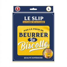 Slip "Beurrer la biscotte" - Collection Claquettes Chaussettes - Taille au choix | jourdefete.com