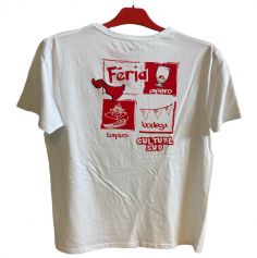 T-shirt Blanc et rouge Buran pour Homme - Feria - Taille au Choix