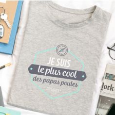 T-shirt - Je suis le plus cool des papas poules - Mr. Wonderful - Taille au Choix