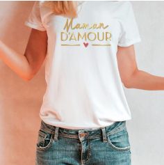 T-shirt pour femme Maman d'amour - Taille au Choix