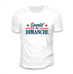 T-shirt pour homme " Sportif du Dimanche " - Taille au Choix