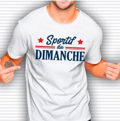 T-shirt pour homme " Sportif du Dimanche " - Taille au Choix