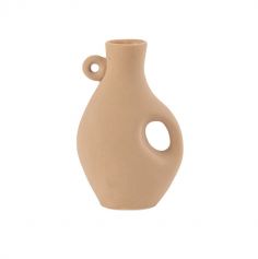 Optez pour ce vase en grès "Atacama" de couleur camel pour votre événement | jourdefete.com