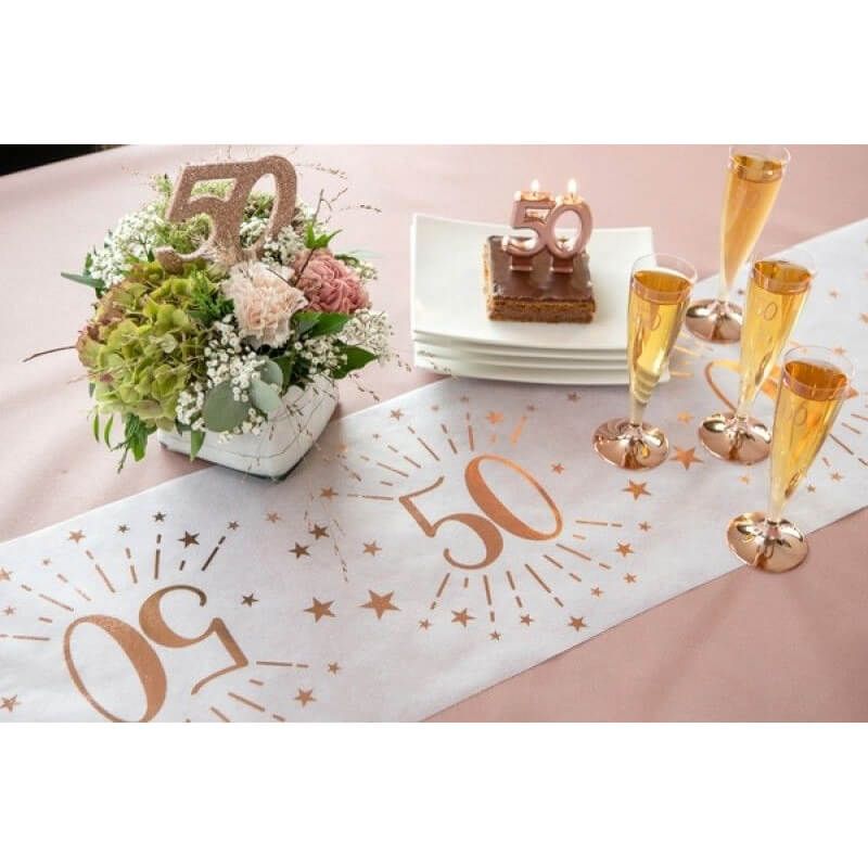 10 Serviettes en papier Joyeux Anniversaire Rose Gold - Deco anniversaire  tendance - Badaboum