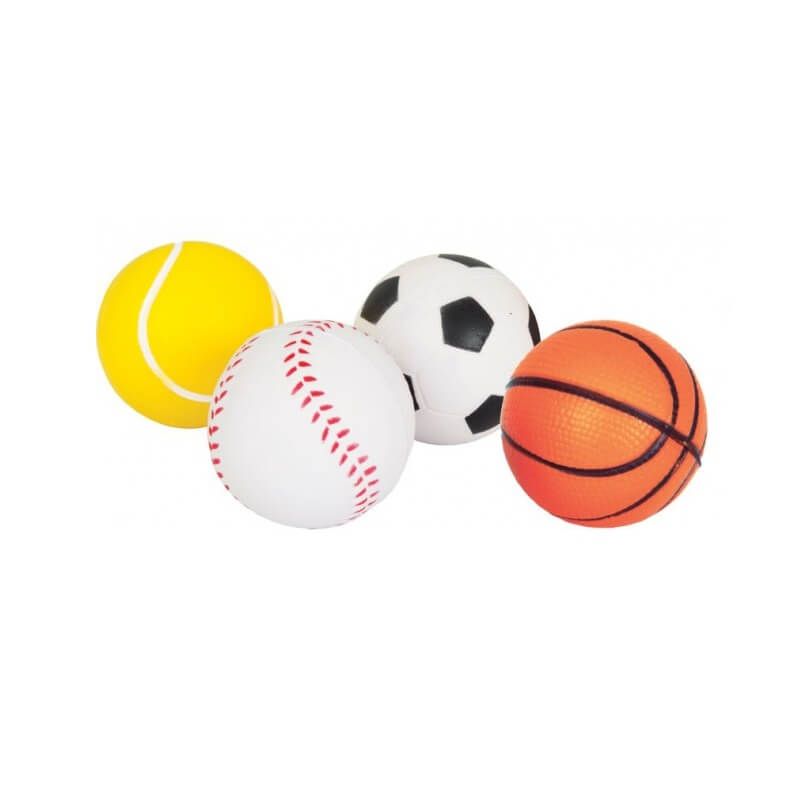 TOYANDONA 12Pcs Mini Balles de Sport en Mousse pour Enfants Adultes Mini Baseball Football Basket-Ball Ballon de Football en Vrac Jouet Décoration de Fête Balles Petites Balles en Mousse 6. 