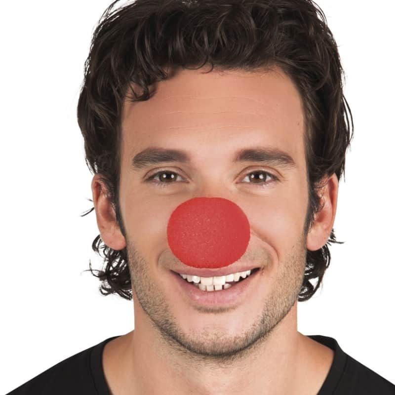 Nez de Clown Rouge Nez de Cosplay pour Fête Costume Bande Dessinée d’Halloween de Noël 50PCS Nez de clown en Éponge enfant/adulte avec elastique 