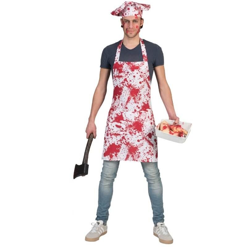 Costume garçon Zombie cuisinier chef uniforme sanglant Mardi Gras Carnaval Halloween 