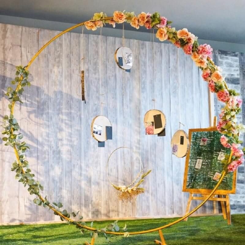 Arche de mariage ronde en metal - décoration événementielle