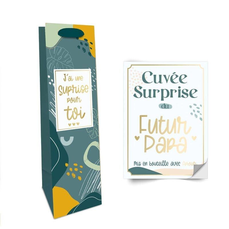 Kit Bouteille Annonce - Cuvée Surprise du Futur Papa - Collection Annonce  de Grossesse - Jour de Fête - Annonce de grossesse - BAPTEME ET COMMUNION