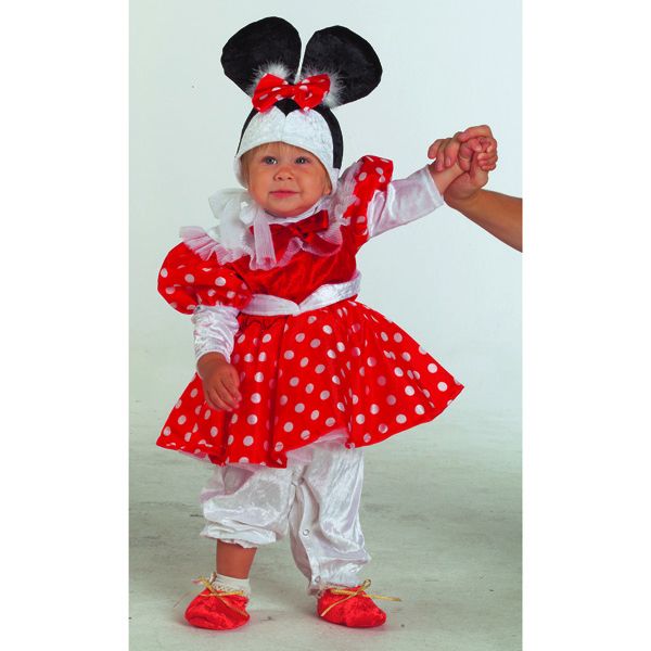 Taille 62-92 Disney Minnie Costume Jumpsuit Rouge-Noir 
