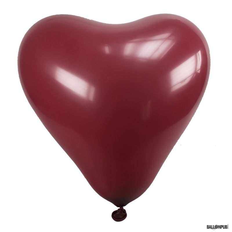 Ballons - Coeur Rouge et Noir - Lot de 9 - O'SugarArt