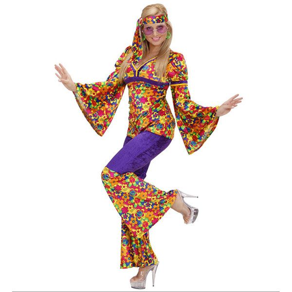 Choix de couleurs Bandeau et manchettes Fête à thème Carnaval Costume de hippie des années 70 