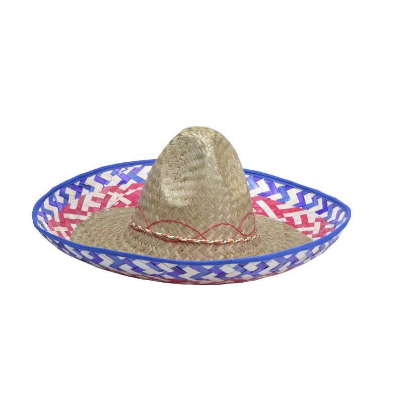 Chapeau de paille mexicain pour adulte - 50 cm - Jour de Fête - Accessoires  - Carnaval